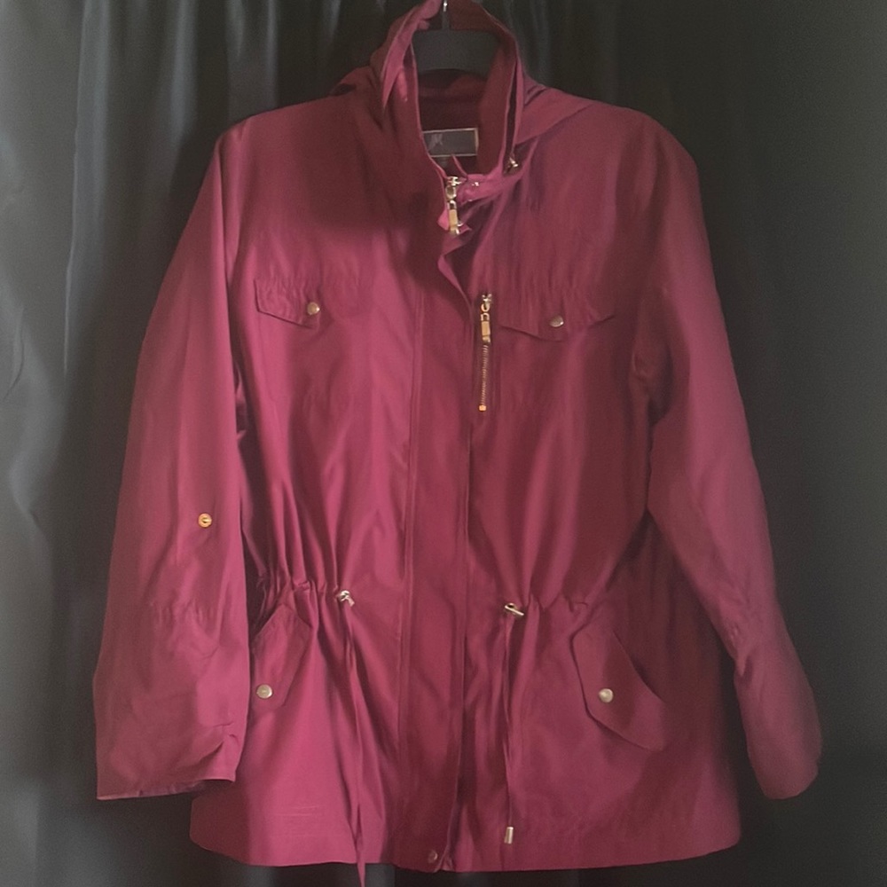 Burgundy lightweight jacket
